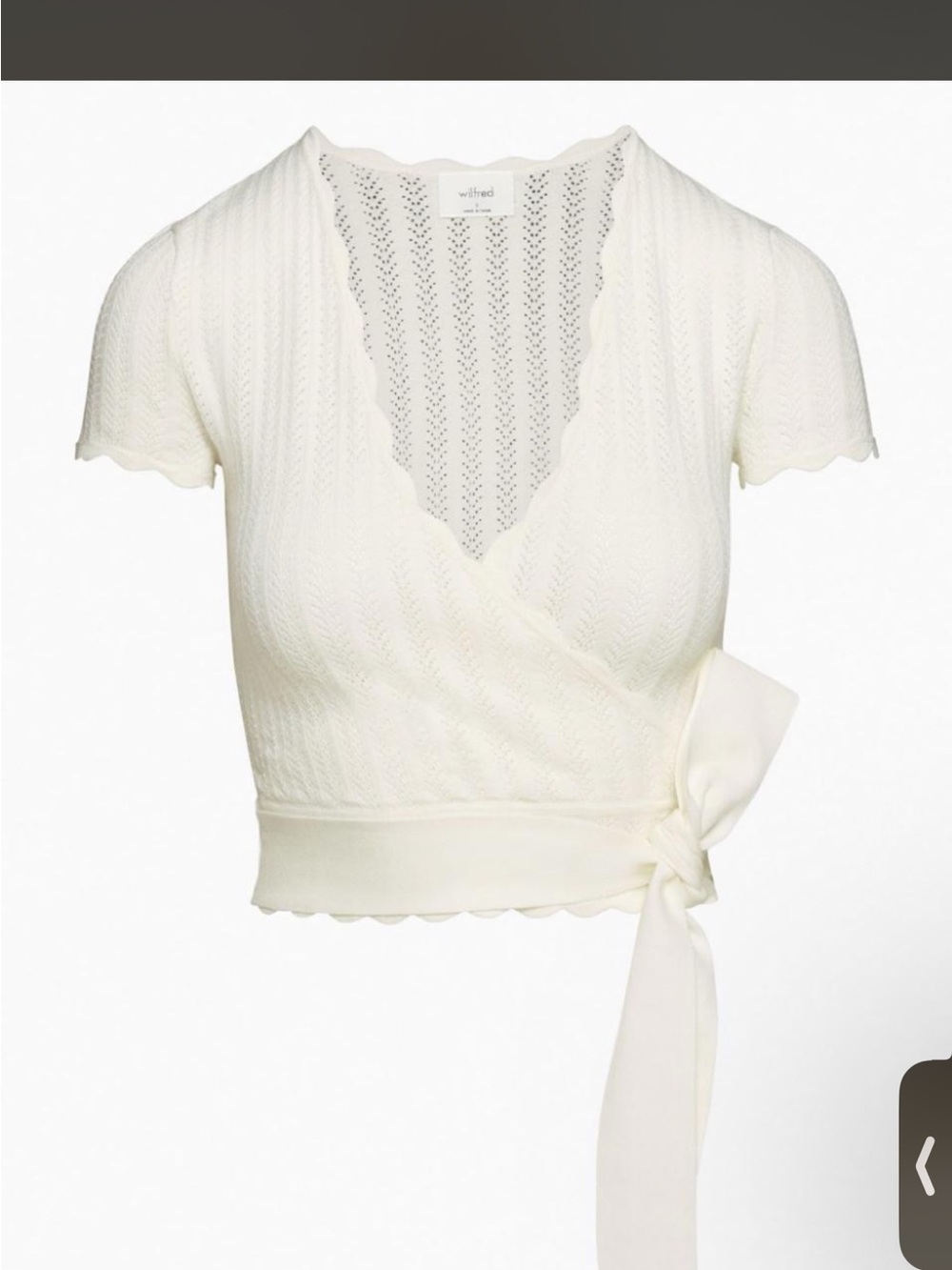 Aritzia Knit Wrap Crop Top
